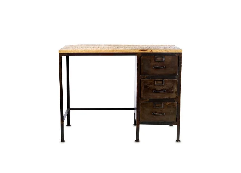 Mansu Iron & Mango Wood Desk