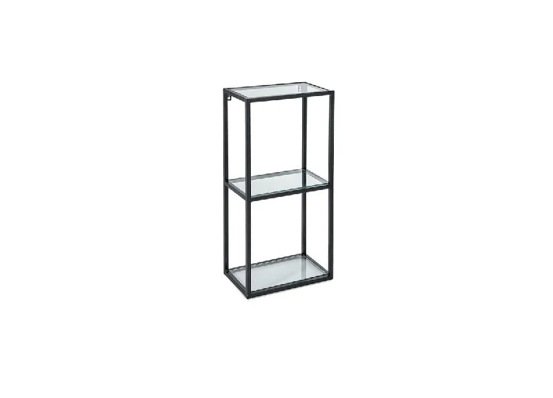 Nakuru Iron & Glass Wall Hung Shelving Unit