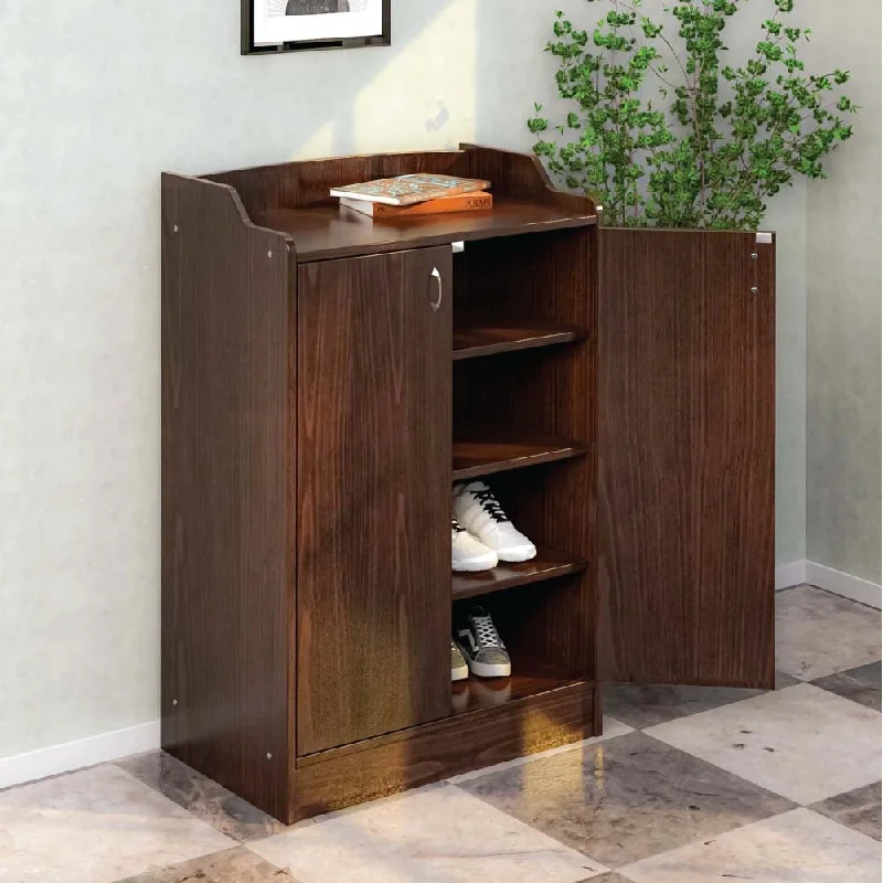 Nilkamal Alpine Shoe Cabinet (Classic Walnut)