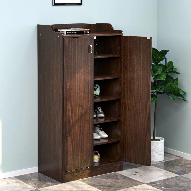 Nilkamal Claymont Shoe Cabinet (Classic Walnut)