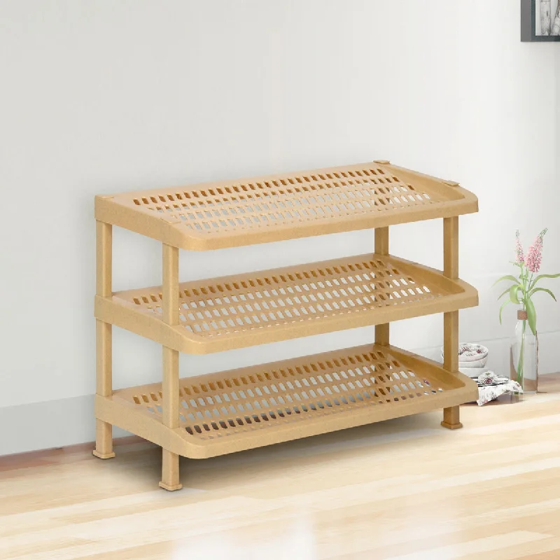 Nilkamal Multipurpose Rack 03 (Marble Beige)