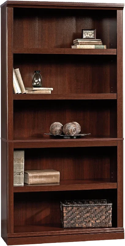 Sauder Miscellaneous Storage 5 Bookcase/Book Shelf, Select Cherry finish - $90