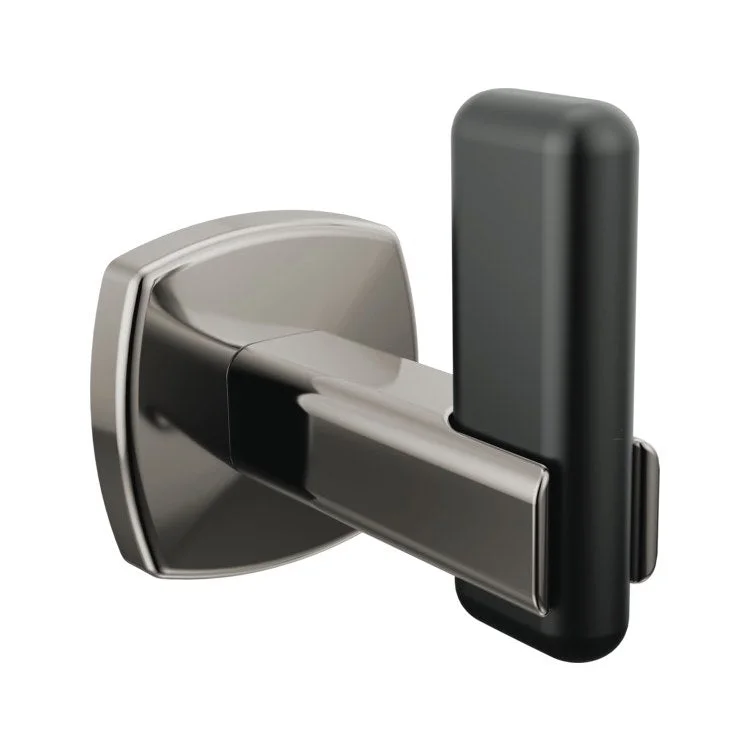 Robe Hook Allaria Brilliance Black Onyx/Matte Black 2-7/8 Inch 3 Inch Wall Mount