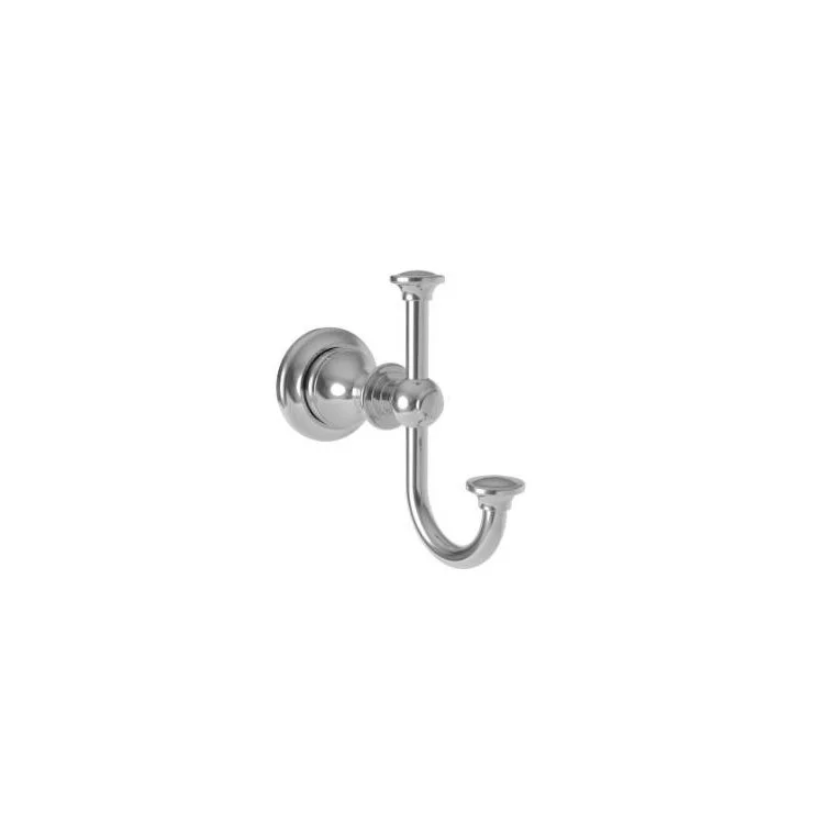 Robe Hook Pavin Double Polished Chrome 4-3/4 Inch 5-5/16 Inch Wall Mount Brass