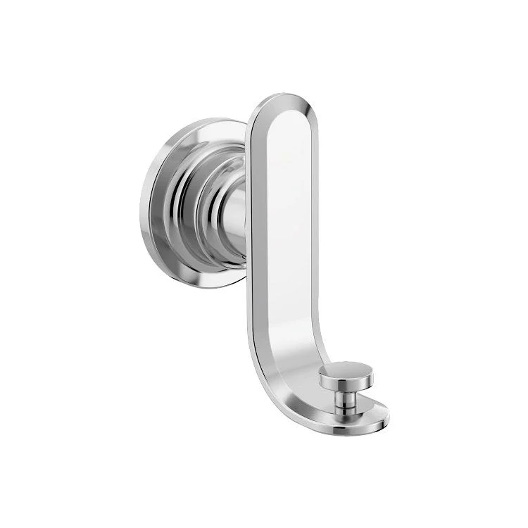 Robe Hook Greenfield Double Chrome 3-9/16 Inch 3 Inch Wall Zinc