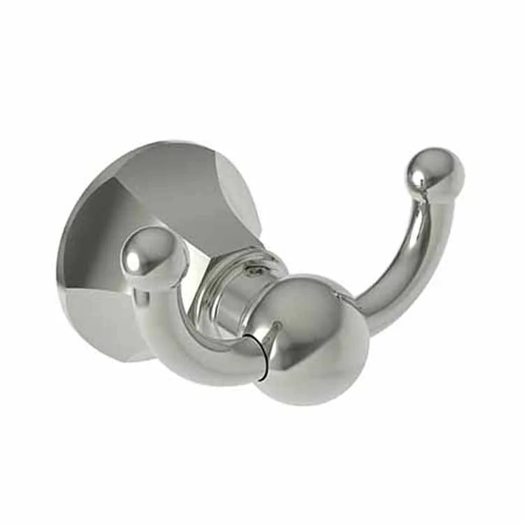 Robe Hook Metropole Double Polished Nickel 2-1/3 Inch Wall Mount Brass