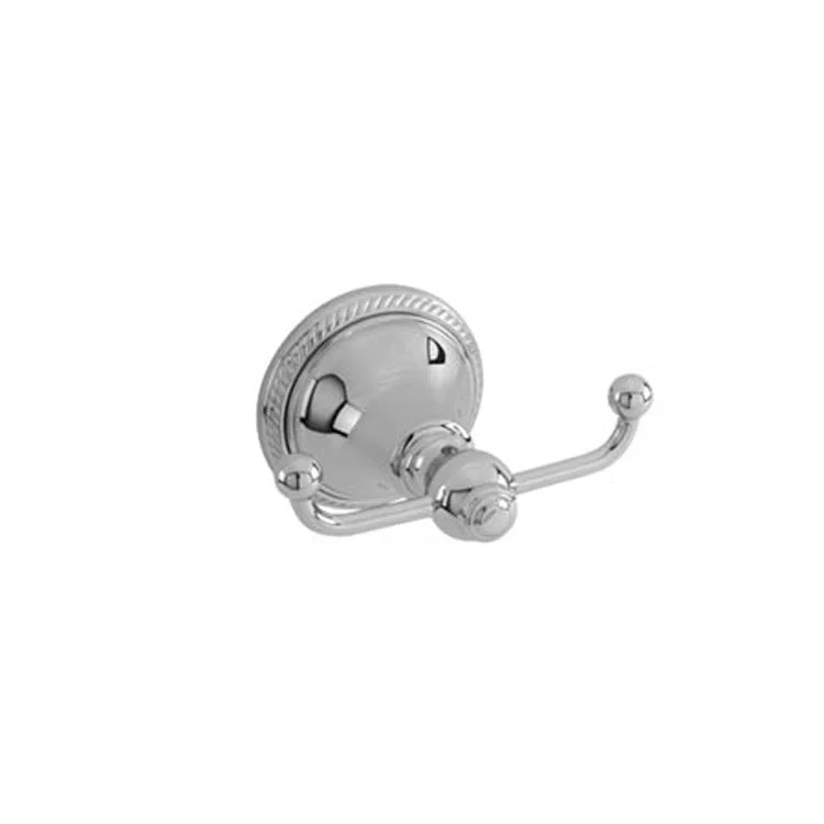 Robe Hook Amisa Double Antique Nickel 3-1/4 Inch Wall Mount Brass