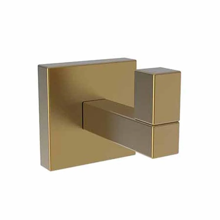 Robe Hook Cube 2 Single Satin Bronze PVD 1-4/5 Inch 2-3/8 Inch Wall Mount Brass