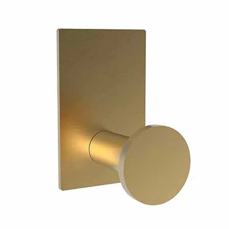 Robe Hook Metro Single Satin Gold PVD 3-1/2 Inch 2-2/7 Inch Wall Mount Brass