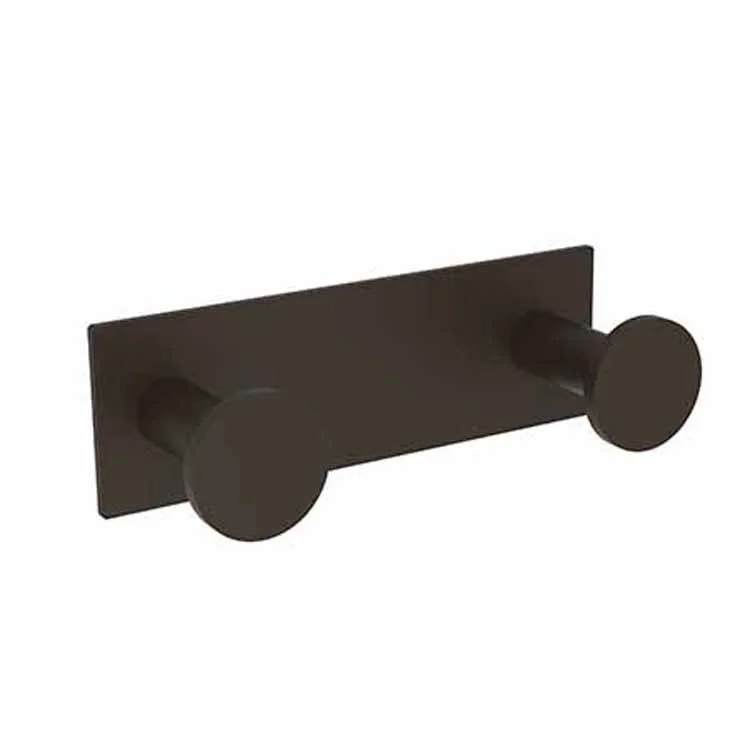 Robe Hook Metro Double Oil Rubbed Bronze 2-1/5 Inch 2-2/7 Inch Wall Mount Brass