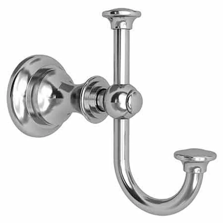 Robe Hook Sutton Double Vertical Antique Nickel 4-7/9 Inch 5-1/3 Inch Wall Mount Brass