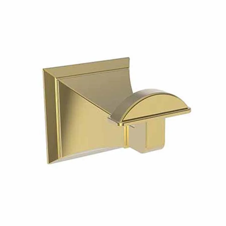 Robe Hook Joffrey Single Polished Gold PVD 2-1/5 Inch 2-5/7 Inch Wall Mount Brass