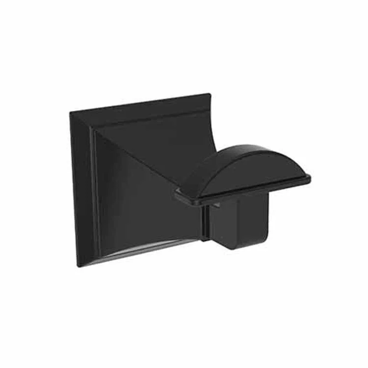 Robe Hook Joffrey Single Gloss Black 2-1/5 Inch 2-5/7 Inch Wall Mount Brass