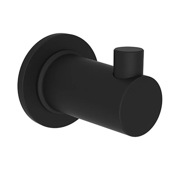 Robe Hook Dorrance Single Flat Black 2-2/3 Inch Wall Mount Brass