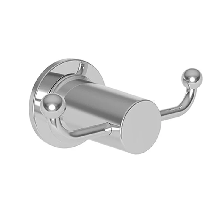 Robe Hook Dorrance Double Midnight Chrome 2-1/5 Inch 2-2/3 Inch Wall Mount Brass