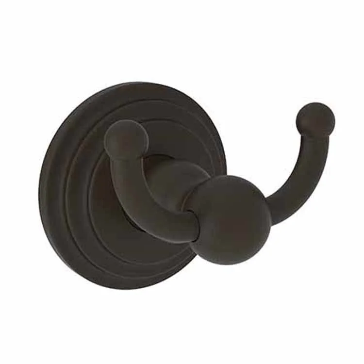 Robe Hook Alveston Double Oil Rubbed Bronze 2-5/9 Inch 2-3/7 Inch Wall Mount Brass