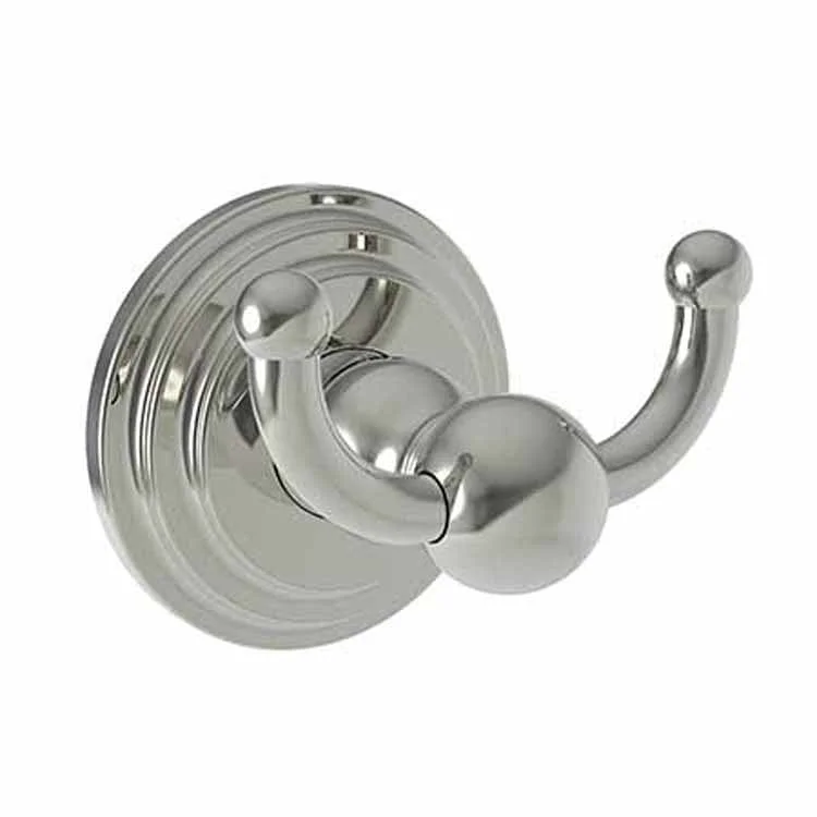 Robe Hook Alveston Double Polished Nickel 2-5/9 Inch 2-3/7 Inch Wall Mount Brass