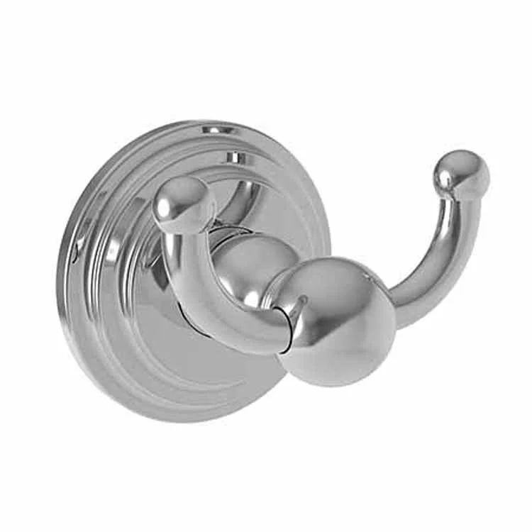 Robe Hook Alveston Double Stainless Steel PVD 2-5/9 Inch 2-3/7 Inch Wall Mount Brass