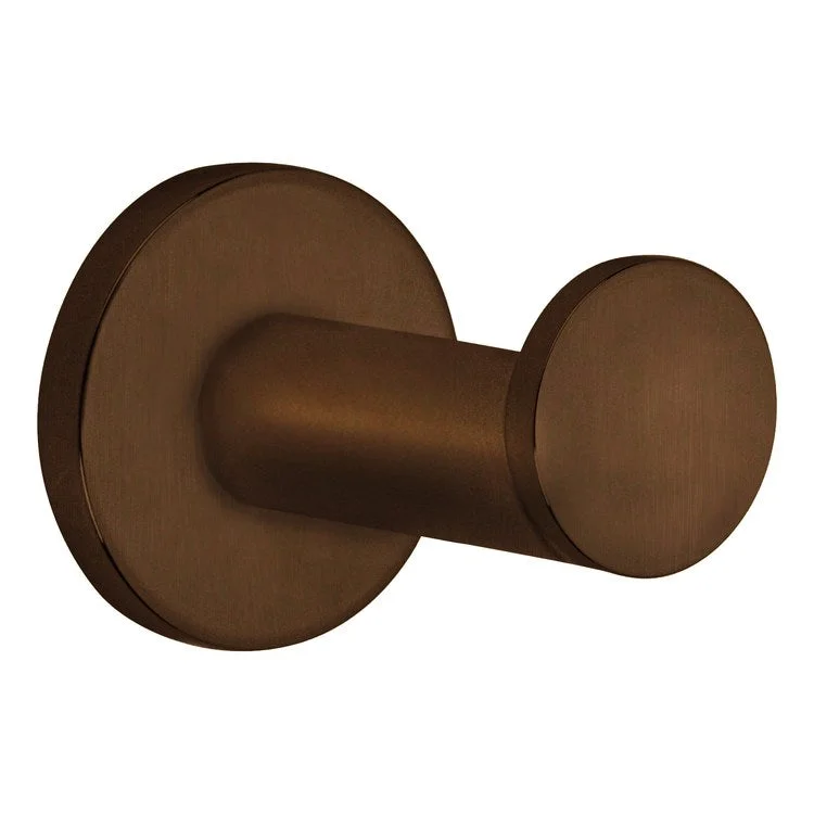 Robe Hook East Linear Single English Bronze 2-2/5 Inch Wall Mount Brass