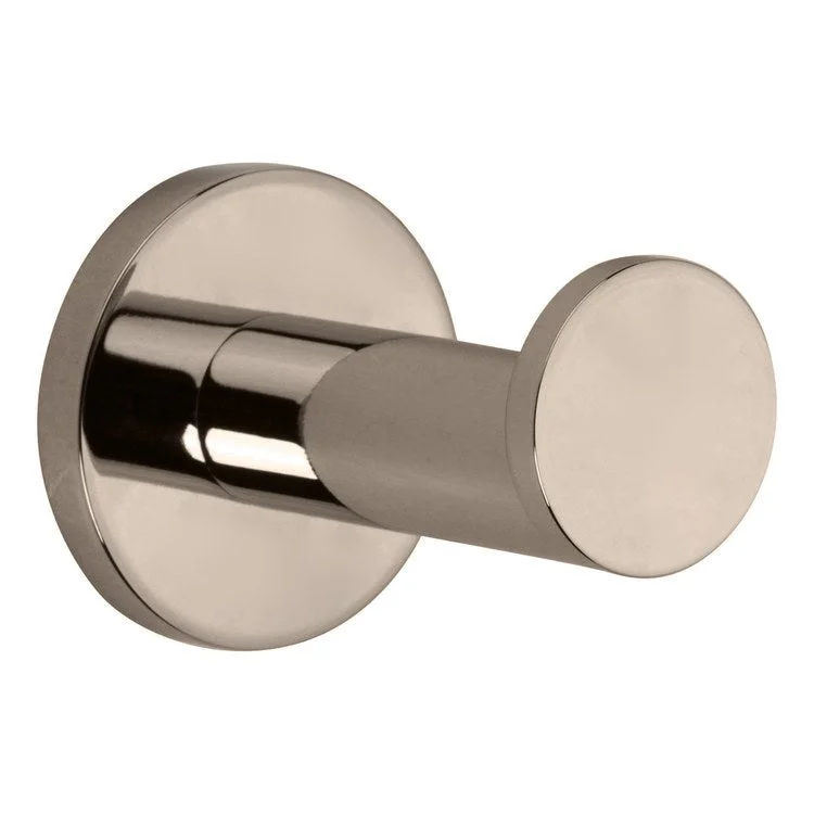 Robe Hook East Linear Single Polished Nickel 2-2/5 Inch Wall Mount Brass