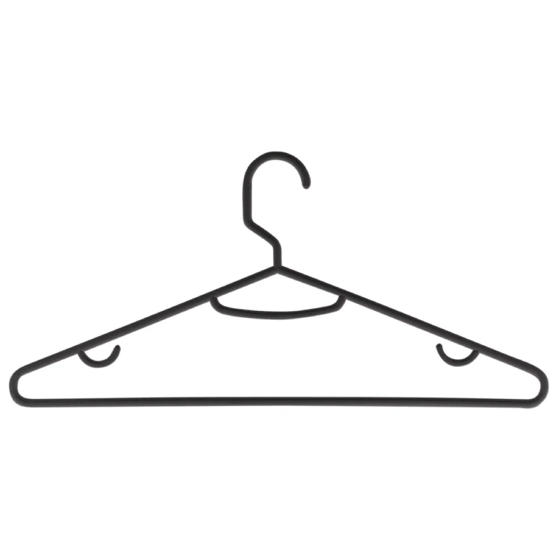 Black Plastic Recycled Hangers