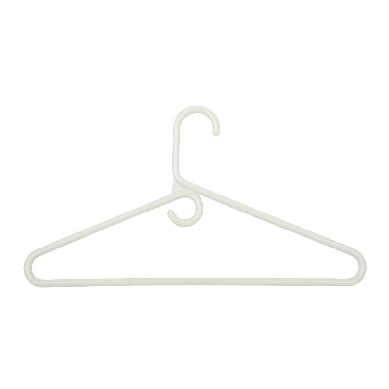 White Plastic Heavy-Duty Shirt Hangers (18-Pack)