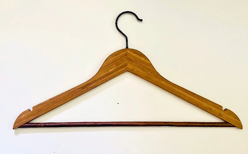 Bamboo Hanger - Traditional with Bar - Amber (25)