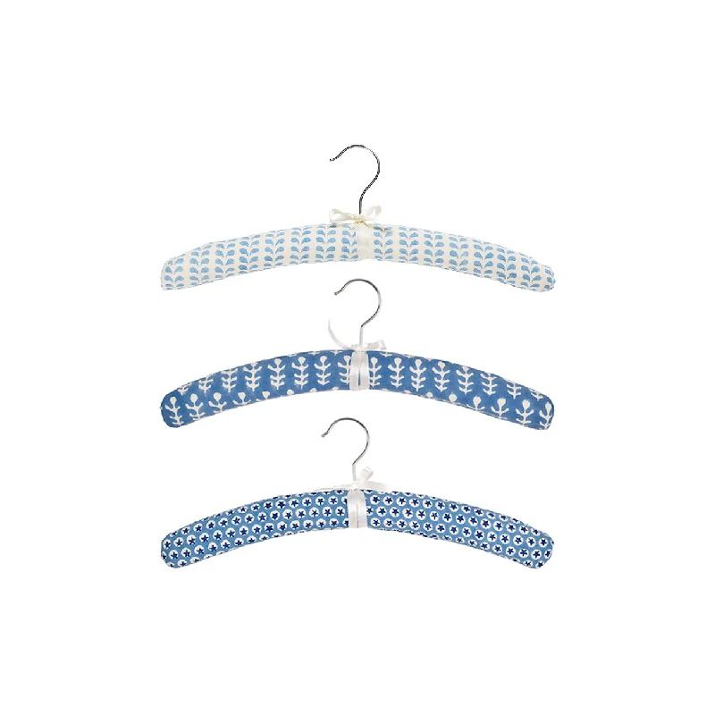 Coat Hanger Padded Trio Blue