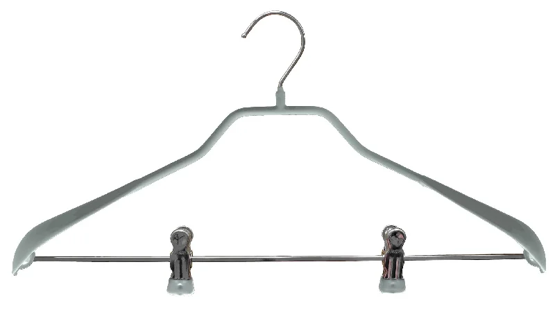 BodyForm, 42-LK, Pant Bar with Clips, Silver