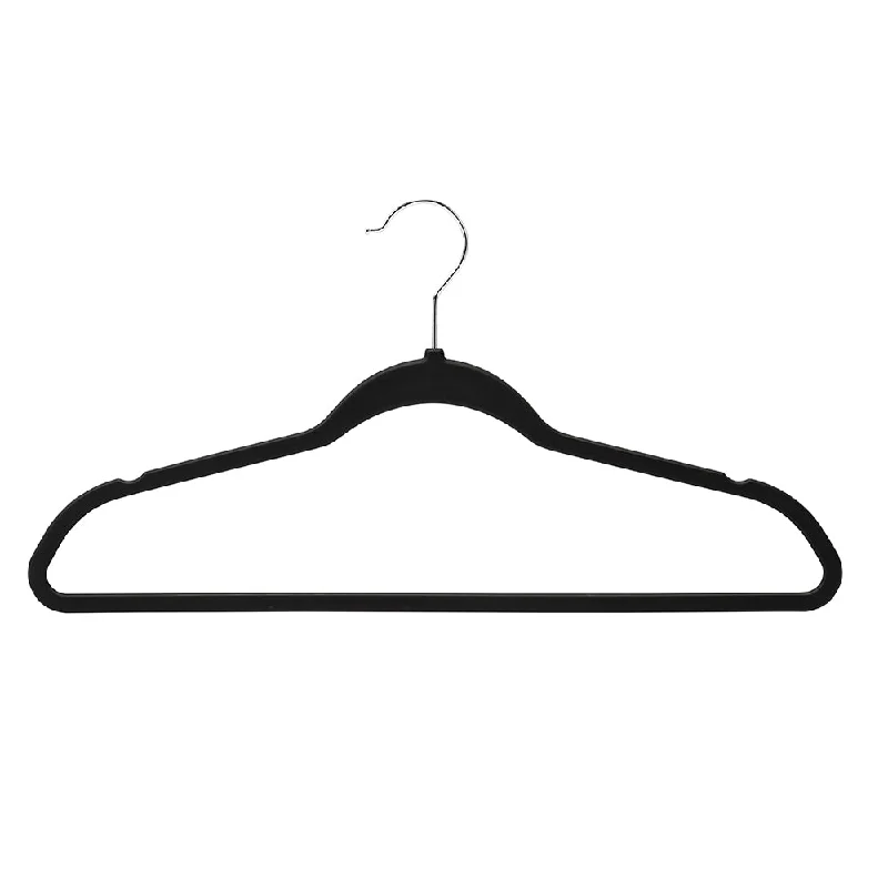 Black Rubber Space-Saving Hangers